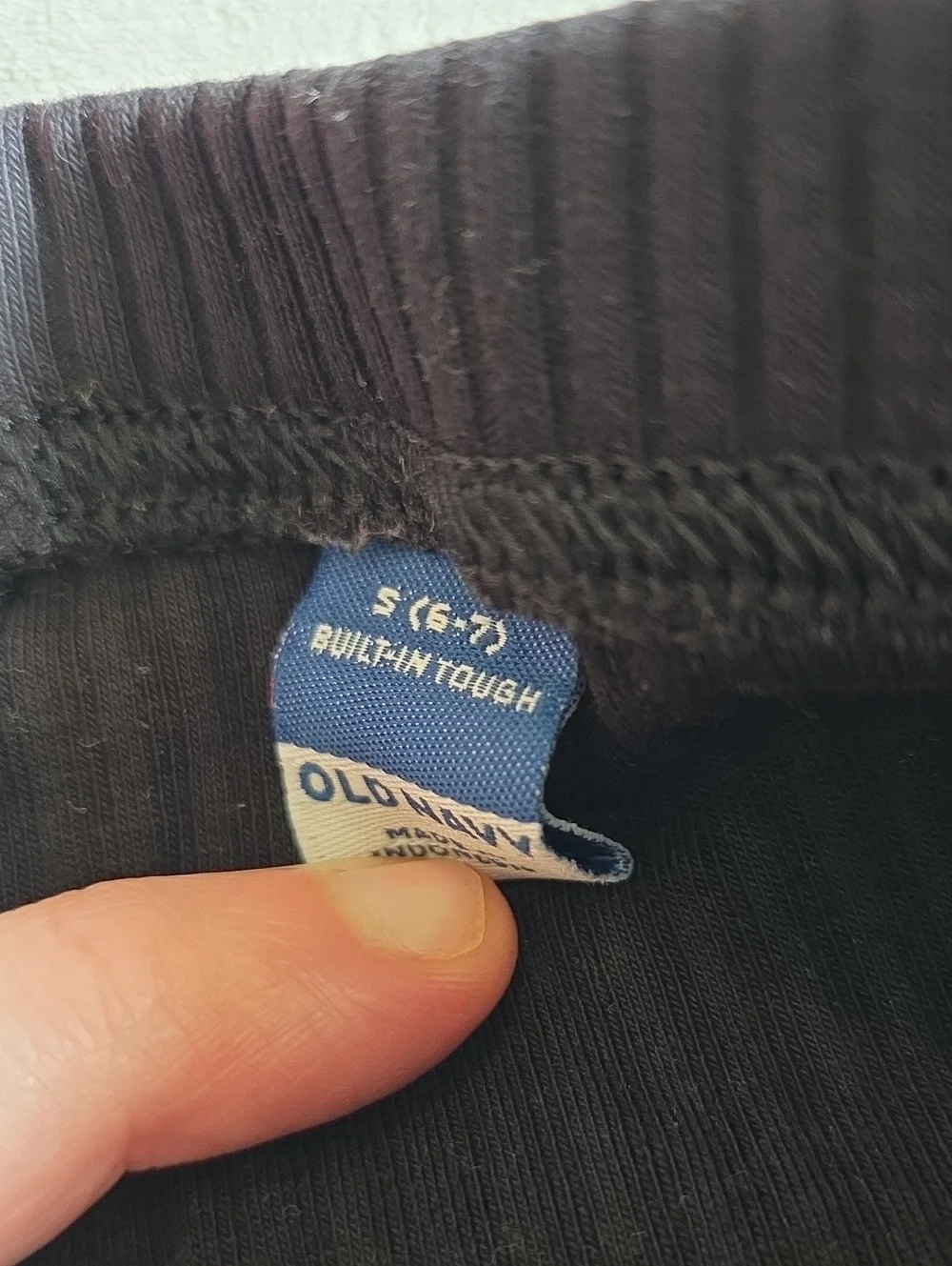 Old NAVY Black Ribbed Kids Leggings